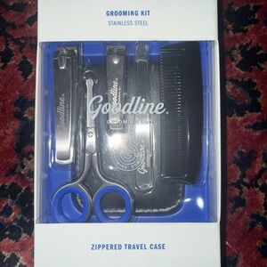 Grooming Kit Stainless Steel Goodline Grooming Co. Zippered Travel Case Included